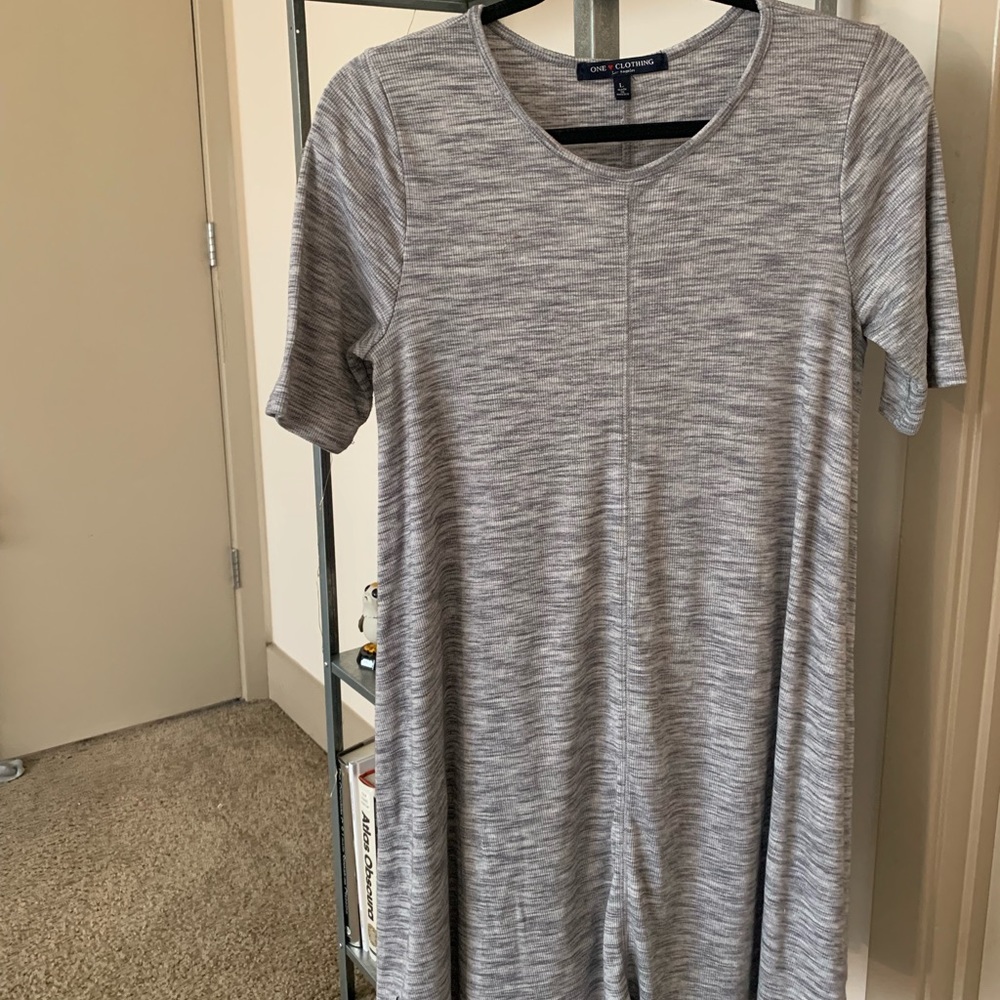Grey T-shirt dress